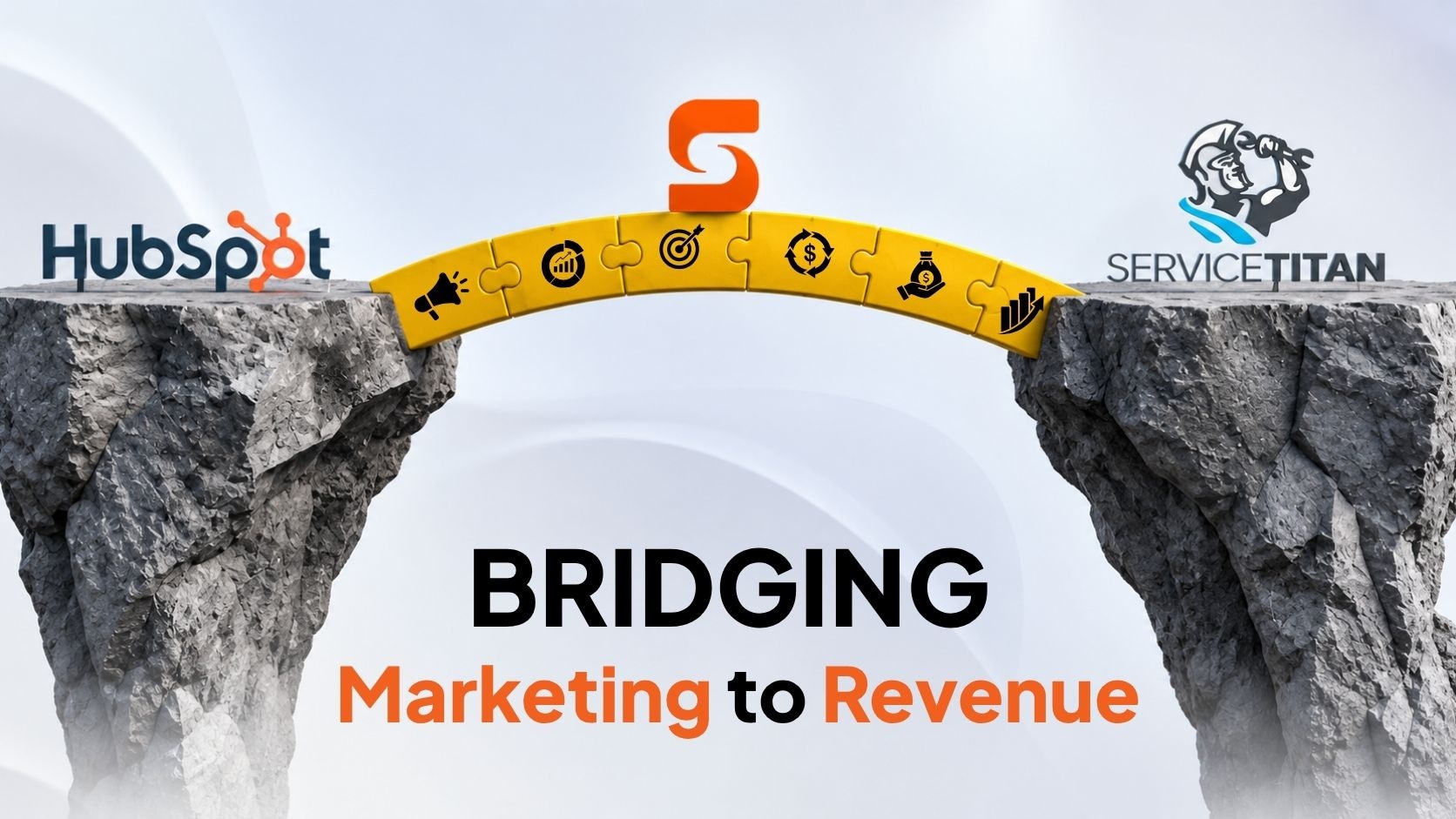 HubSpot marketing lead connected to a completed ServiceTitan job and revenue
