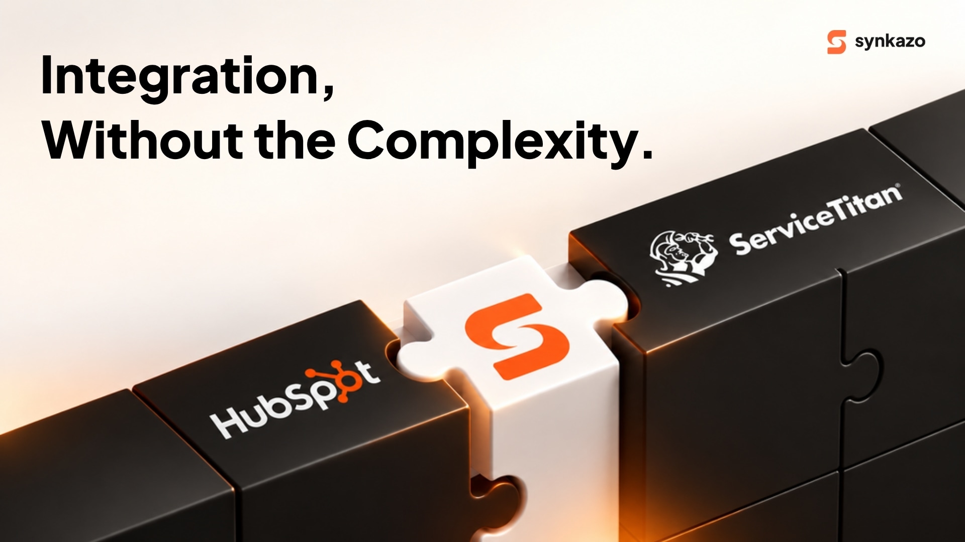 HubSpot and ServiceTitan connected through a central integration piece