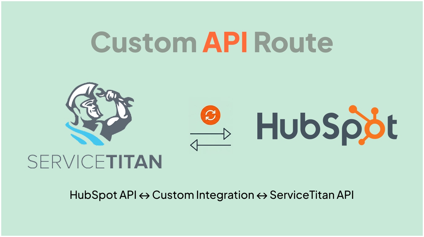 Custom middleware bridging the ServiceTitan API and the HubSpot API